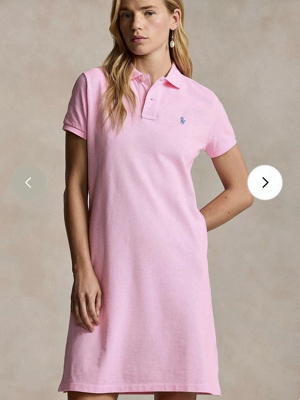 Polo Ralph Lauren Cotton Mesh Polo Dress Pink